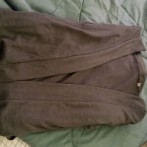 Gray tunic length sweater/cover up